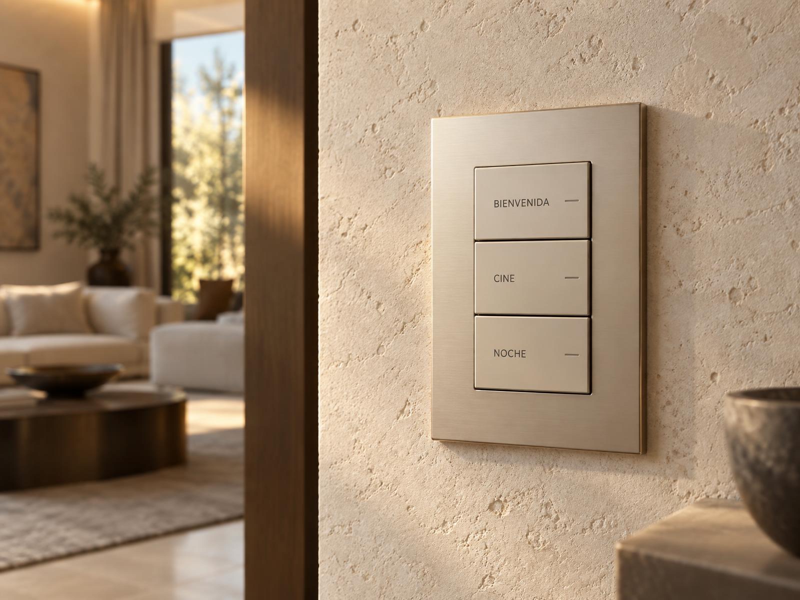 casa inteligente con automatización del hogar y control desde una pantalla – Escenas a tu medida