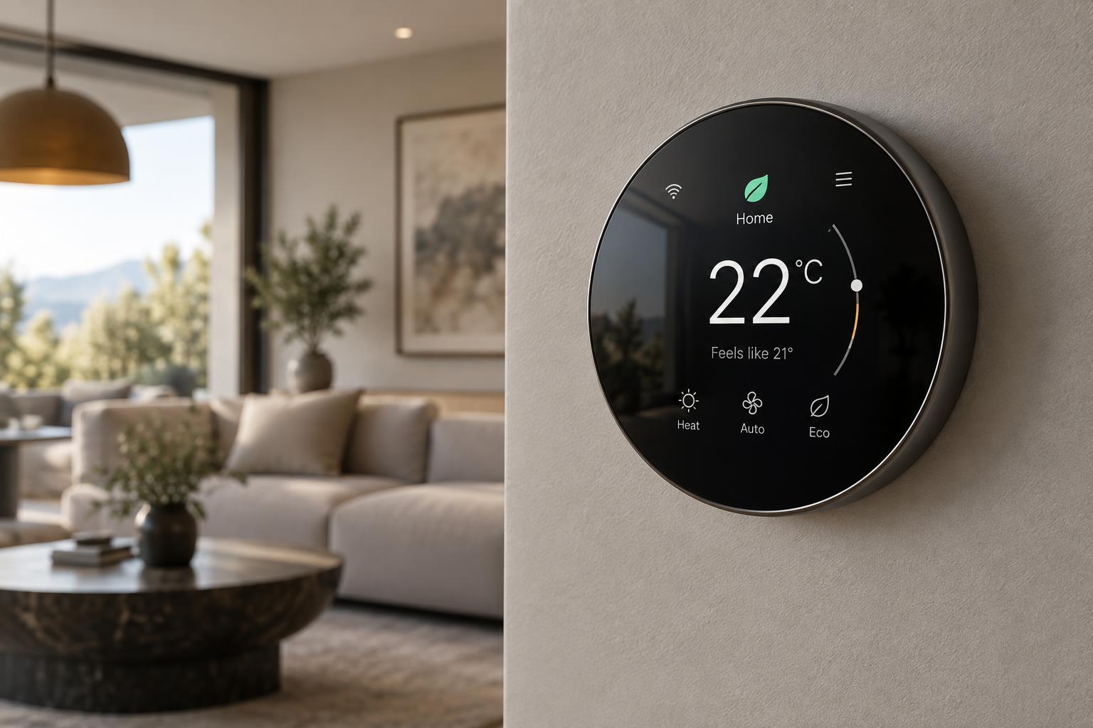 climatización integrada con control de temperatura por zonas en casa
