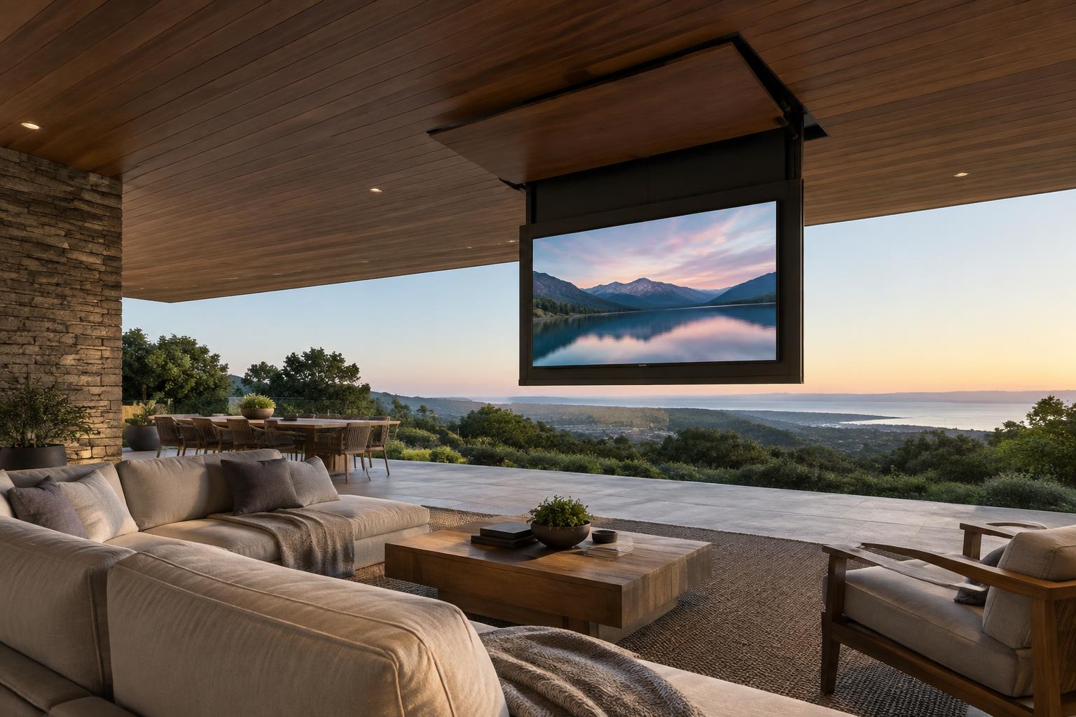 televisor motorizado que sale de un mueble con TV lift – Donde no la esperas
