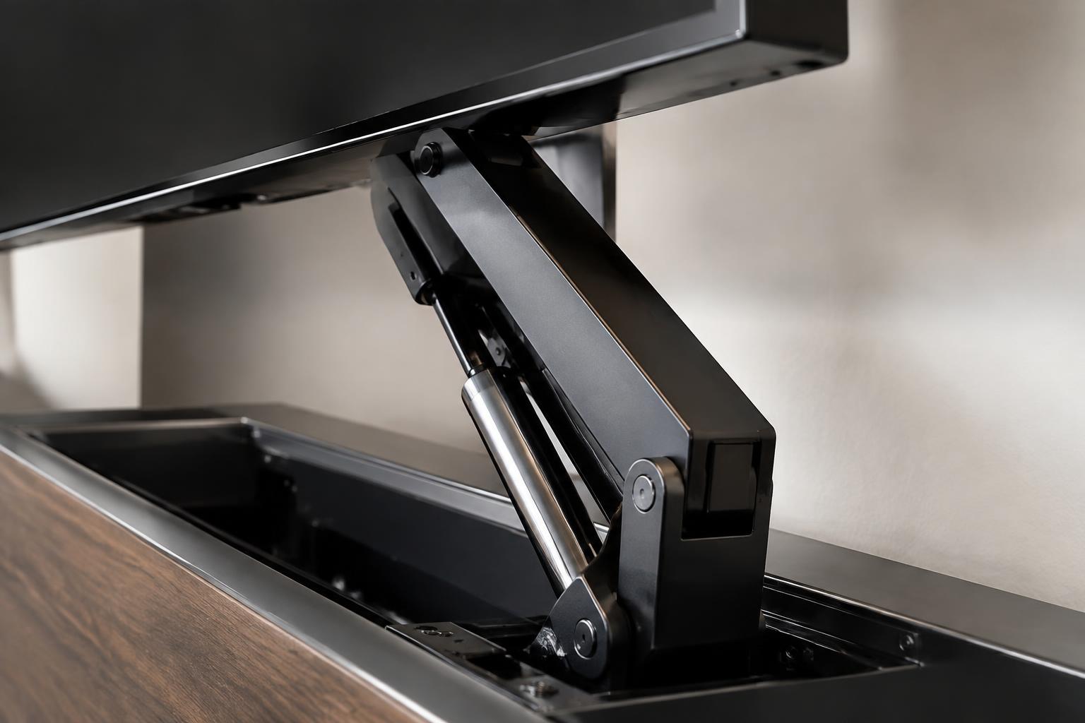 televisor motorizado que sale de un mueble con TV lift – Con un gesto