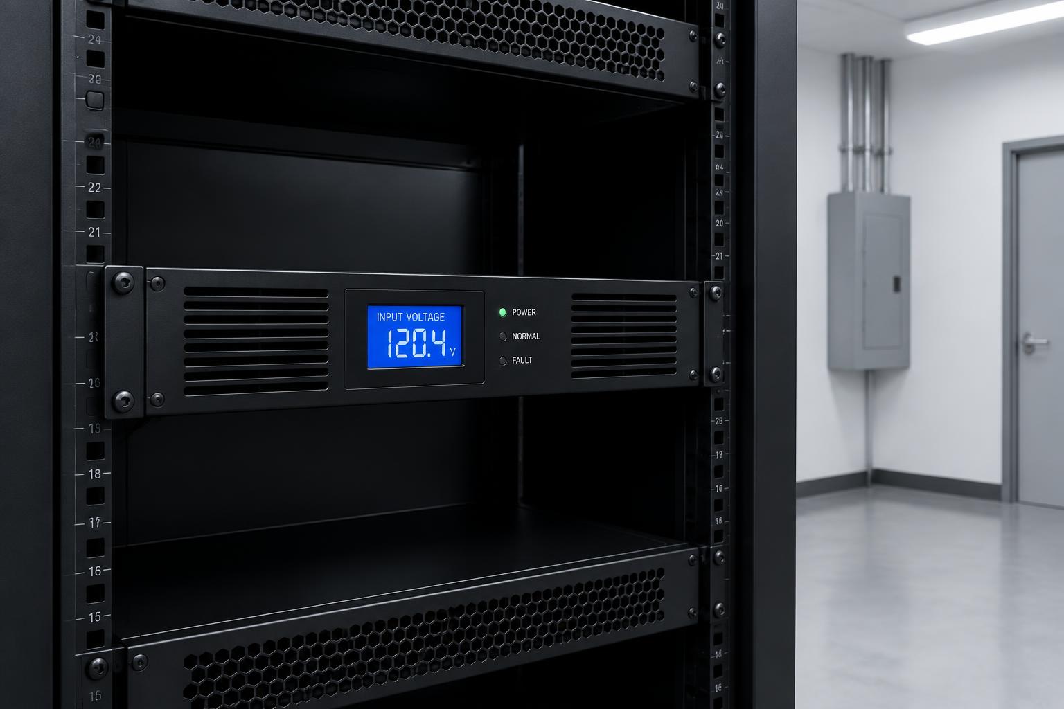 protección eléctrica contra apagones y picos de voltaje para equipos