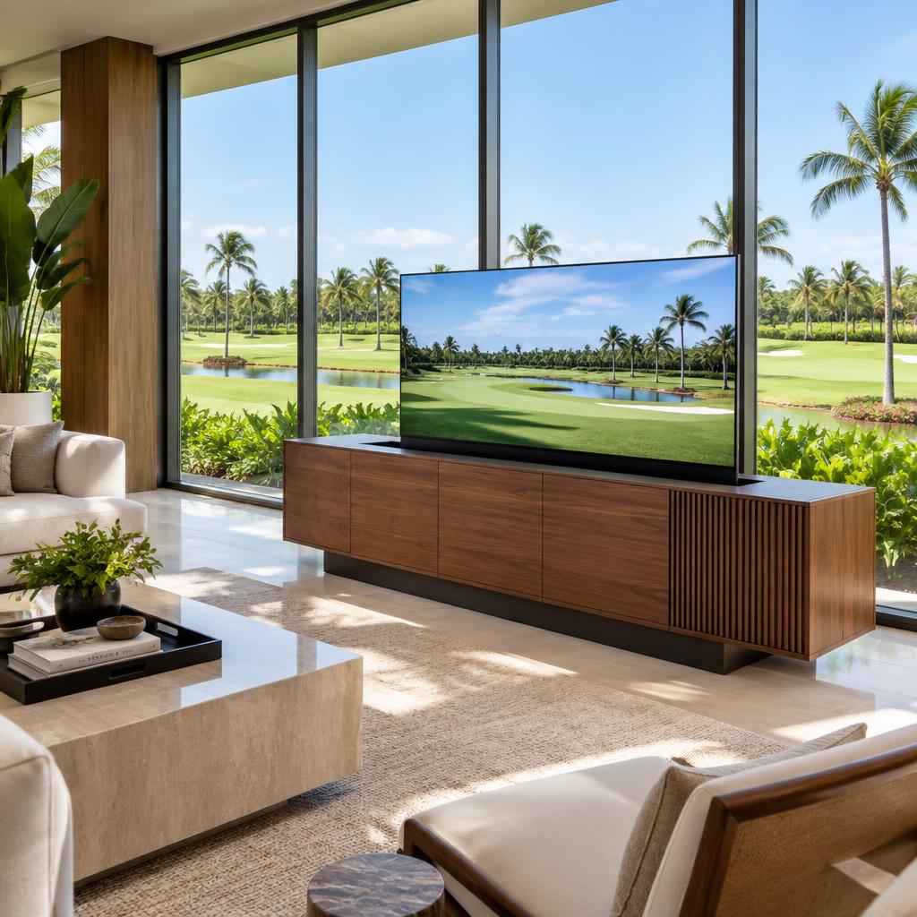 televisor motorizado con TV lift