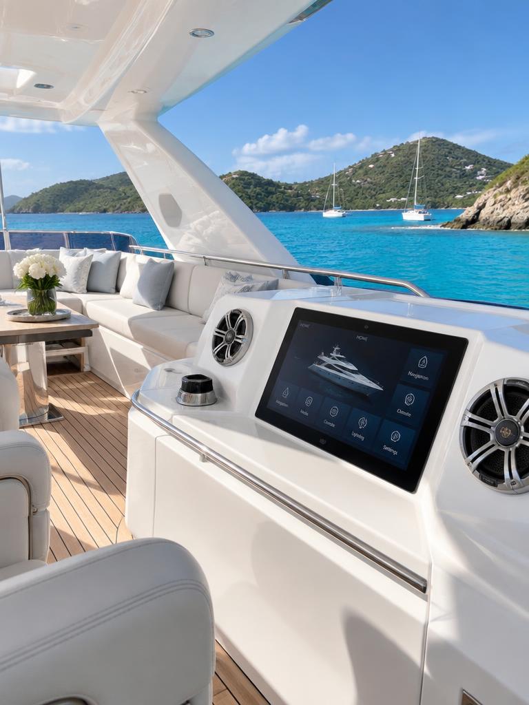 audio y video en un yate